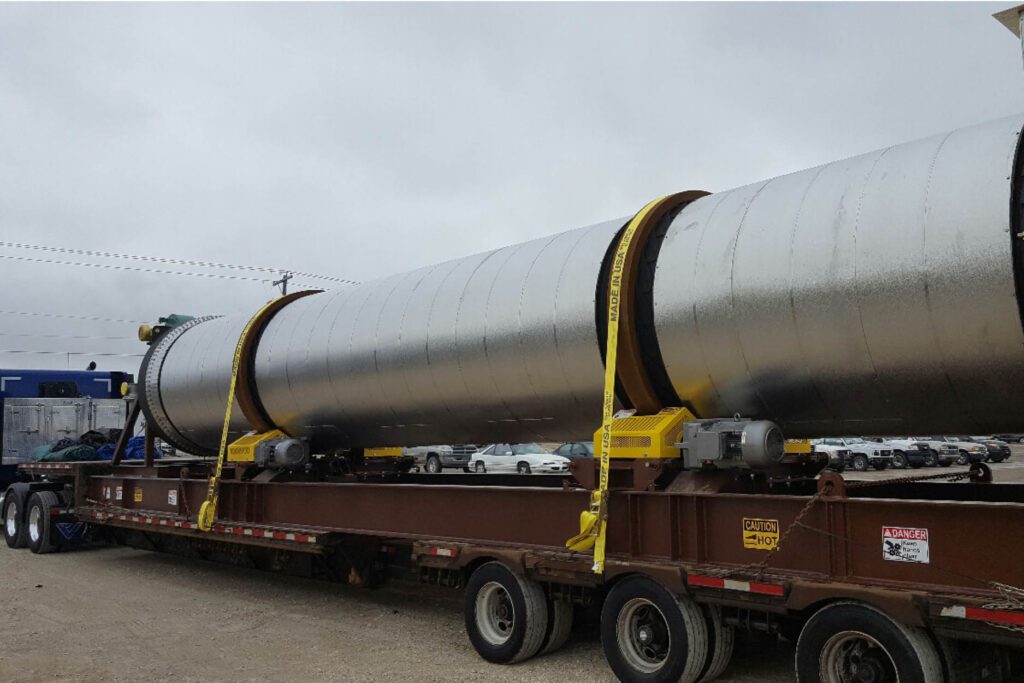 Tarmac Rotary Dryer Loaded For Delivery